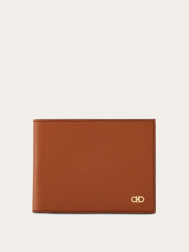 Ferragamo Men's Gancini Wallet - Cognac | Quick Ship!