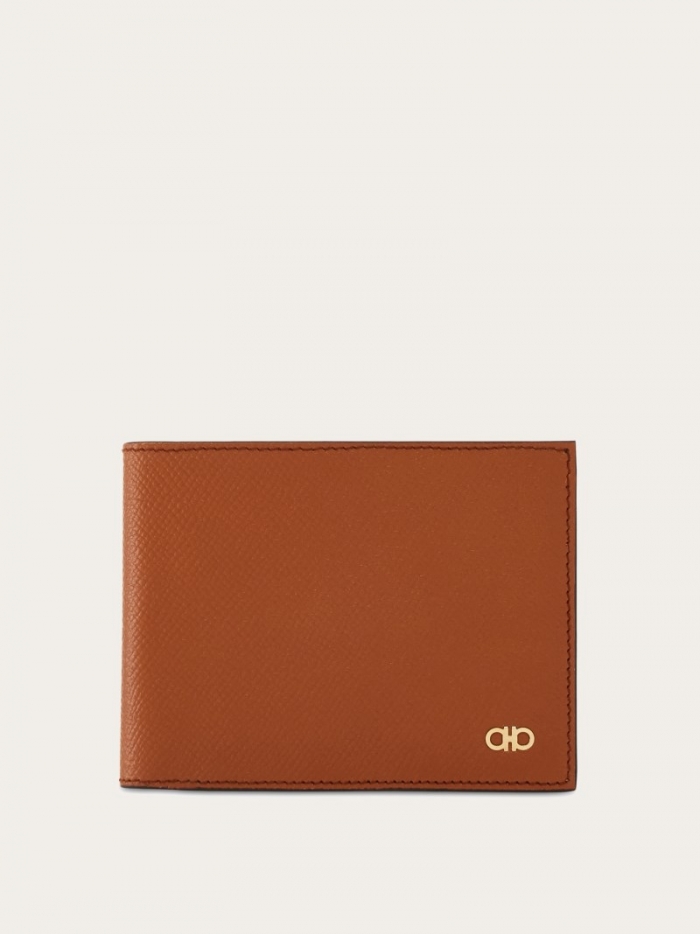 Ferragamo Men's Gancini Wallet - Cognac | Quick Ship!