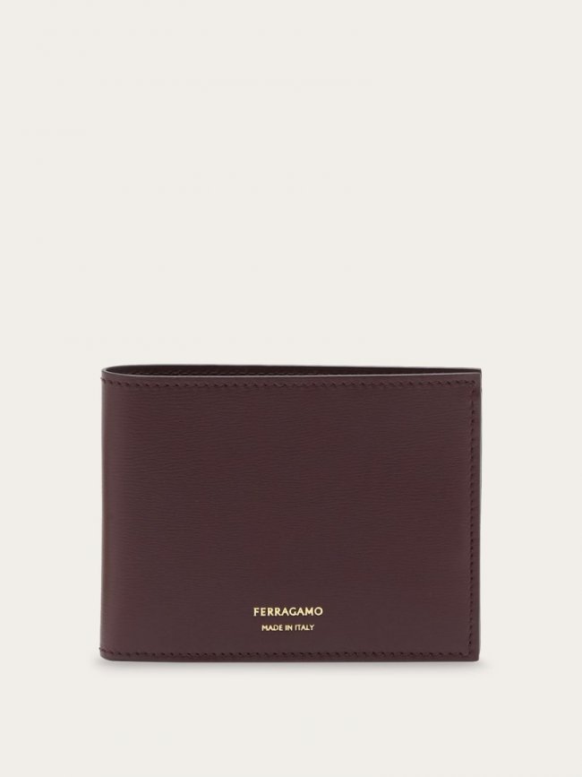 Ferragamo Men's Classic Wallet - Dark Barolo | Quick Ship!