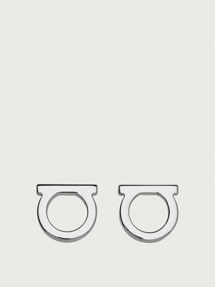Ferragamo Women's Gancini Earrings - Palladium (L) | Quick Ship!