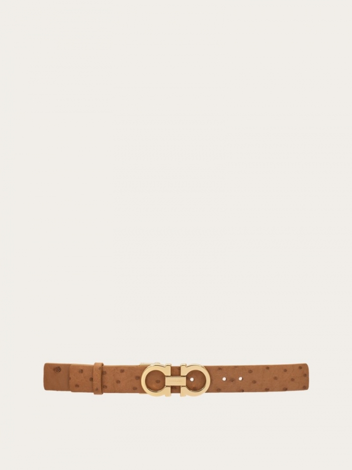 Ferragamo Women's Adjustable Gancini Belt - Camel | Quick Ship!