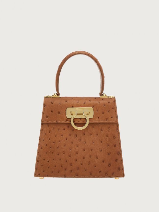 Ferragamo Women's Iconic Top Handle - Tan | Quick Ship!