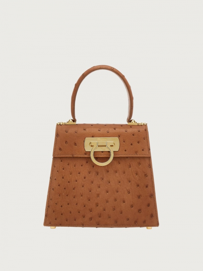 Ferragamo Women's Iconic Top Handle - Tan | Quick Ship!