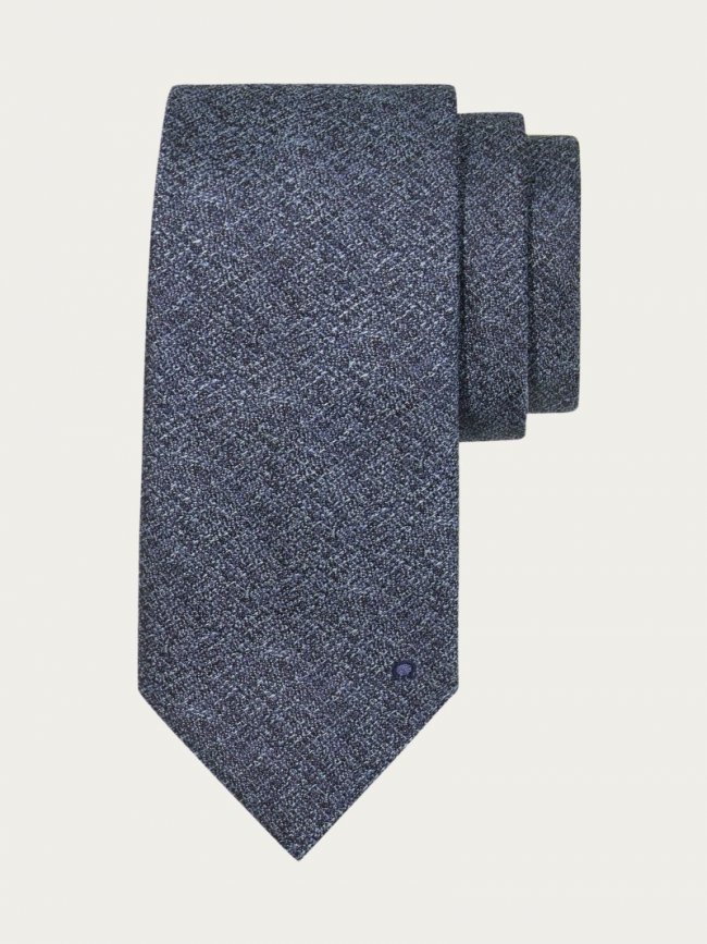 Ferragamo Men's Jacquard Tie - Blue | Quick Ship!