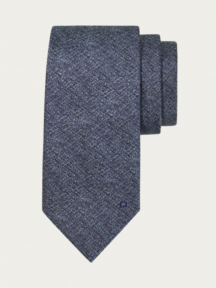 Ferragamo Men's Jacquard Tie - Blue | Quick Ship!