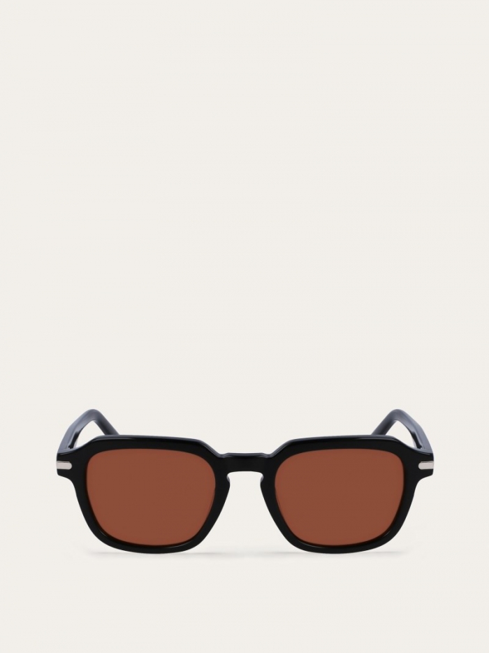 Ferragamo Men's Sunglasses - Black/Brown | Quick Ship!