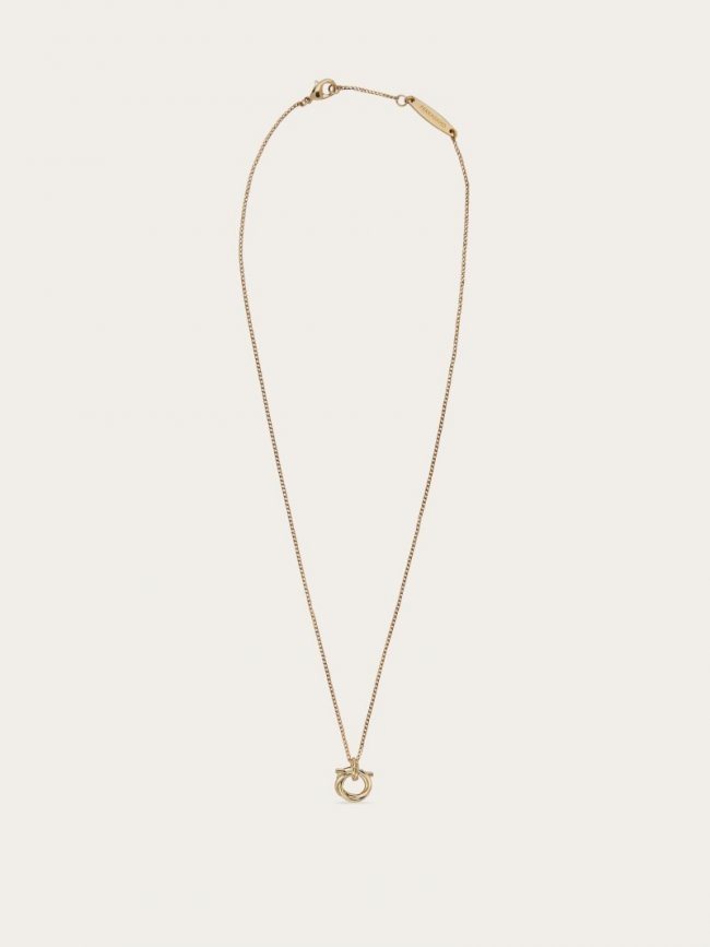 Ferragamo Women's Gancini Pendant Necklace - Gold | Quick Ship!