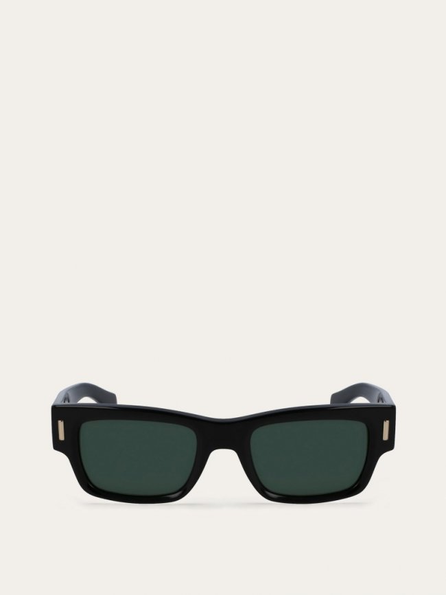 Ferragamo Men's Sunglasses - Black/Green | Quick Ship!