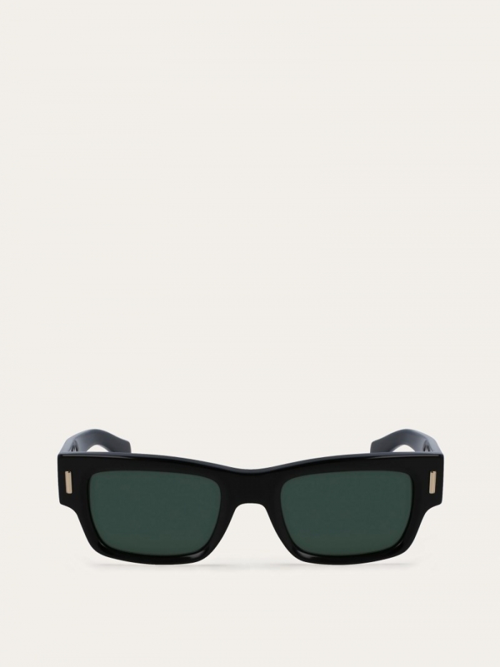 Ferragamo Men's Sunglasses - Black/Green | Quick Ship!