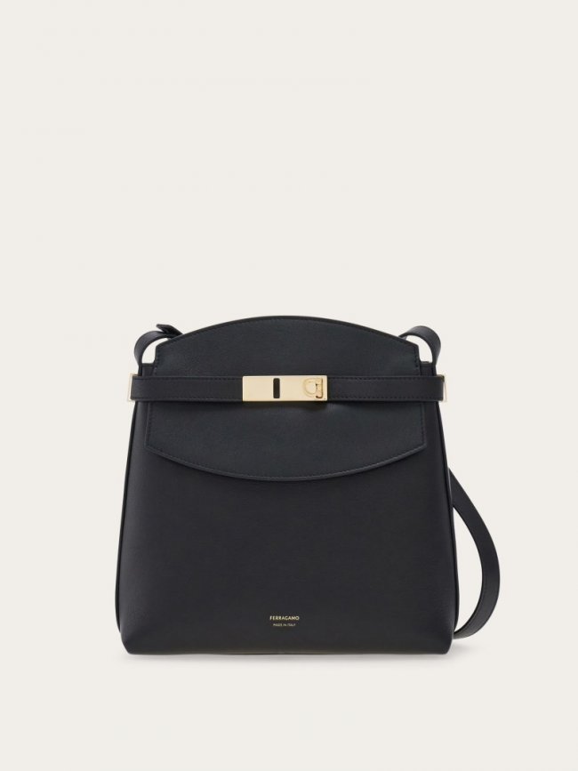Ferragamo Women's Hug Messenger Bag - Black | Quick Ship!