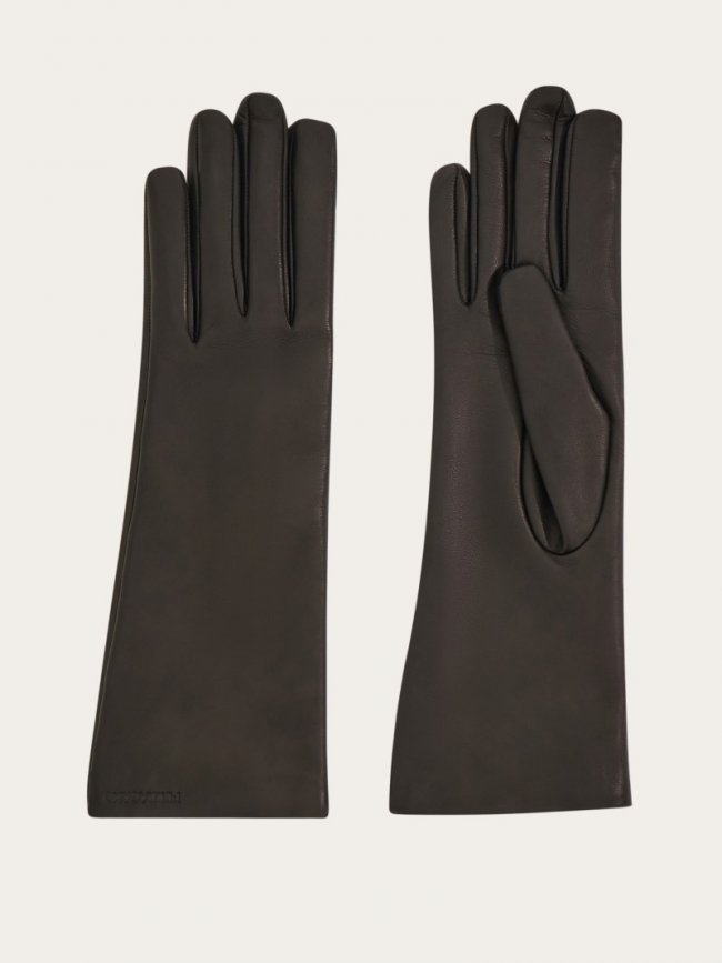 Ferragamo Women's Cashmere-Lined Gloves - Black | Quick Ship!