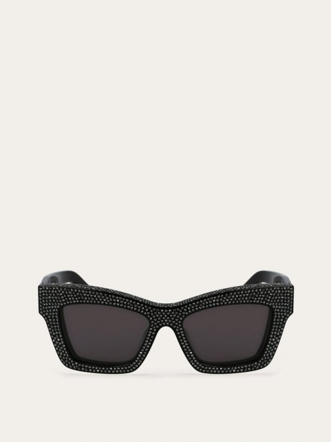 Ferragamo Women's Sunglasses - Black | Quick Ship!