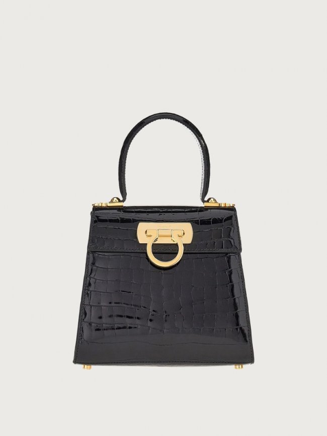 Ferragamo Women's Iconic Top Handle - Black | Quick Ship!