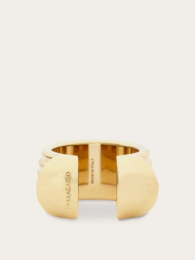 Ferragamo Women's Gancini Ring - Gold (Size 56) | Quick Ship!