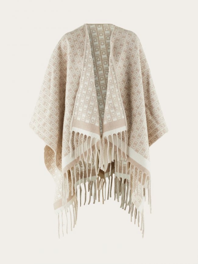 Ferragamo Women's Monogram Cape - Mascarpone | Quick Ship!