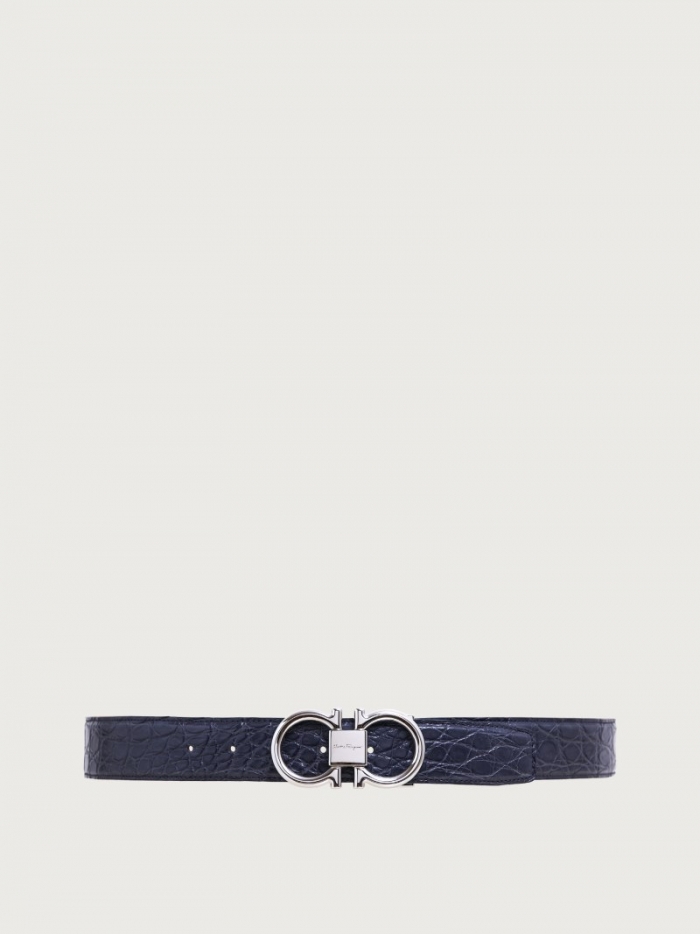 Ferragamo Men's Adjustable Gancini Belt - Stromboli Sand | Quick Ship!