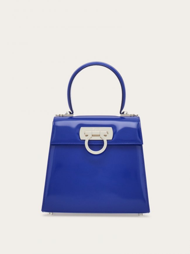 Ferragamo Women's Iconic Top Handle - Lapis Lazuli | Quick Ship!