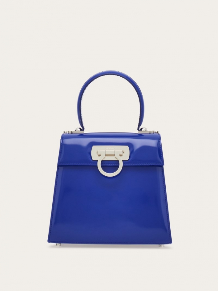 Ferragamo Women's Iconic Top Handle - Lapis Lazuli | Quick Ship!