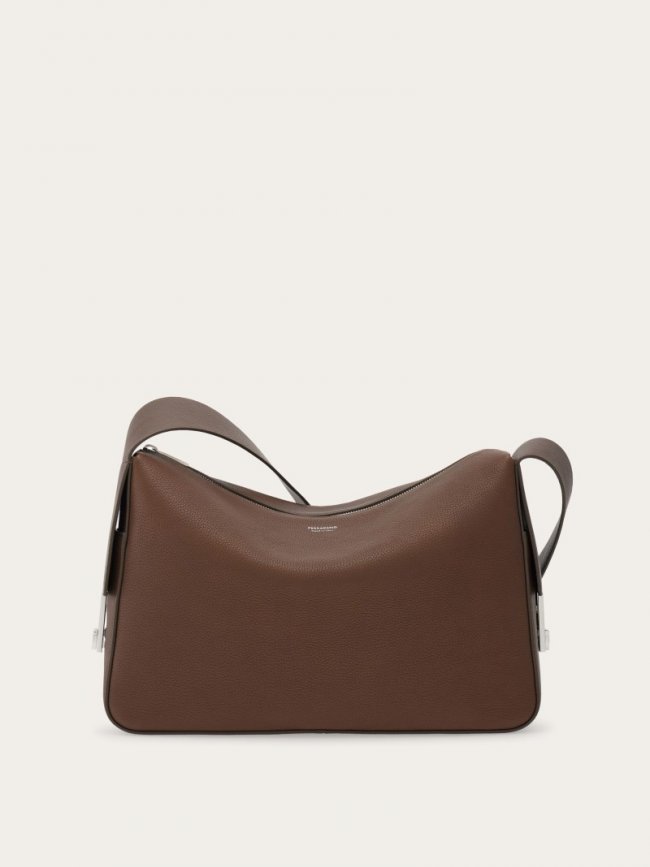 Ferragamo Men's Crossbody Bag - Clay | Quick Ship!