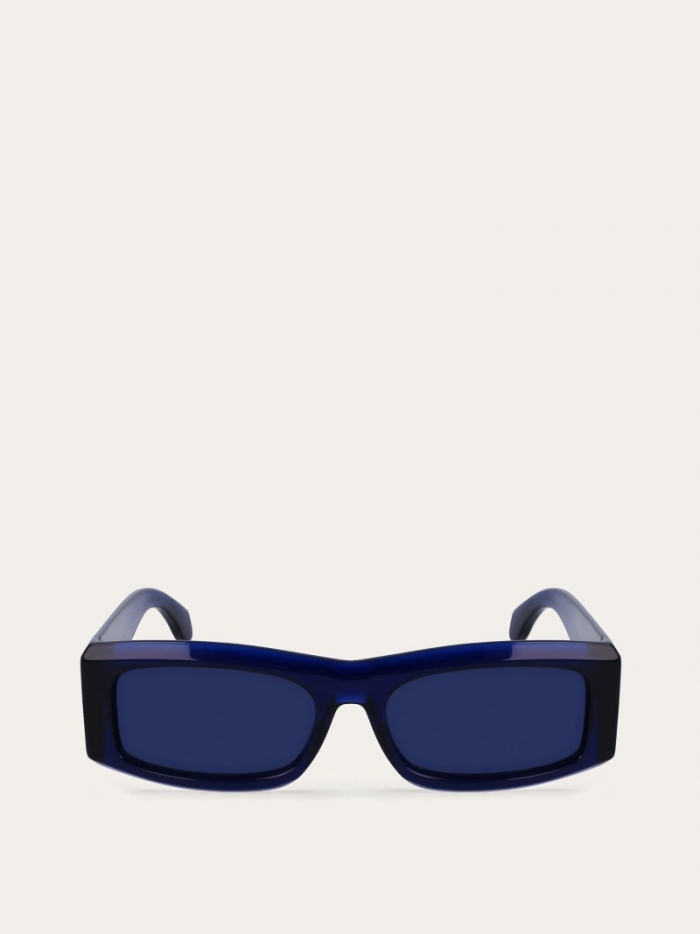 Ferragamo Men's Sunglasses - Transparent Blue/Blue | Quick Ship!