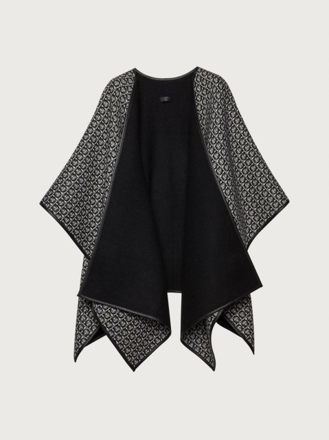 Ferragamo Women's Gancini Cape - Black | Quick Ship!