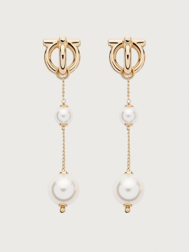 Ferragamo Women's Gancini Earrings - Gold | Quick Ship!