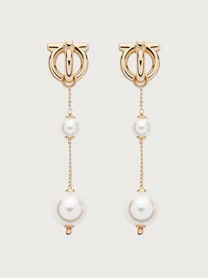 Ferragamo Women's Gancini Earrings - Gold | Quick Ship!