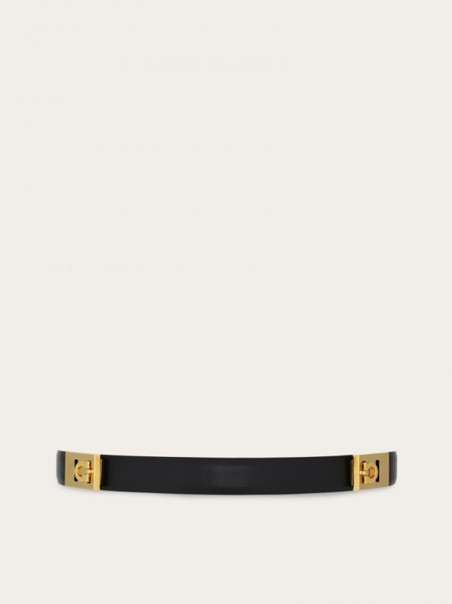 Ferragamo Women's Extendable Hug Belt - Black | Quick Ship!