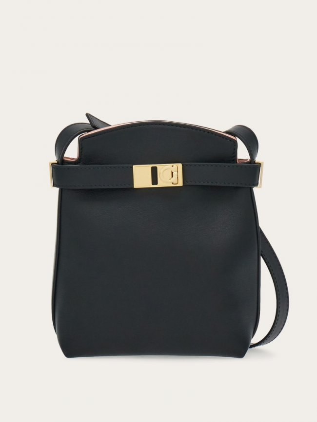Ferragamo Women's Hug Two-Tone Smartphone Holder - Black/Nylund Pink | Quick Ship!