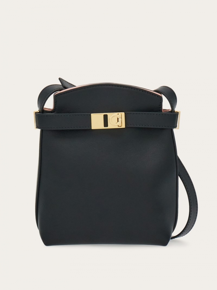 Ferragamo Women's Hug Two-Tone Smartphone Holder - Black/Nylund Pink | Quick Ship!