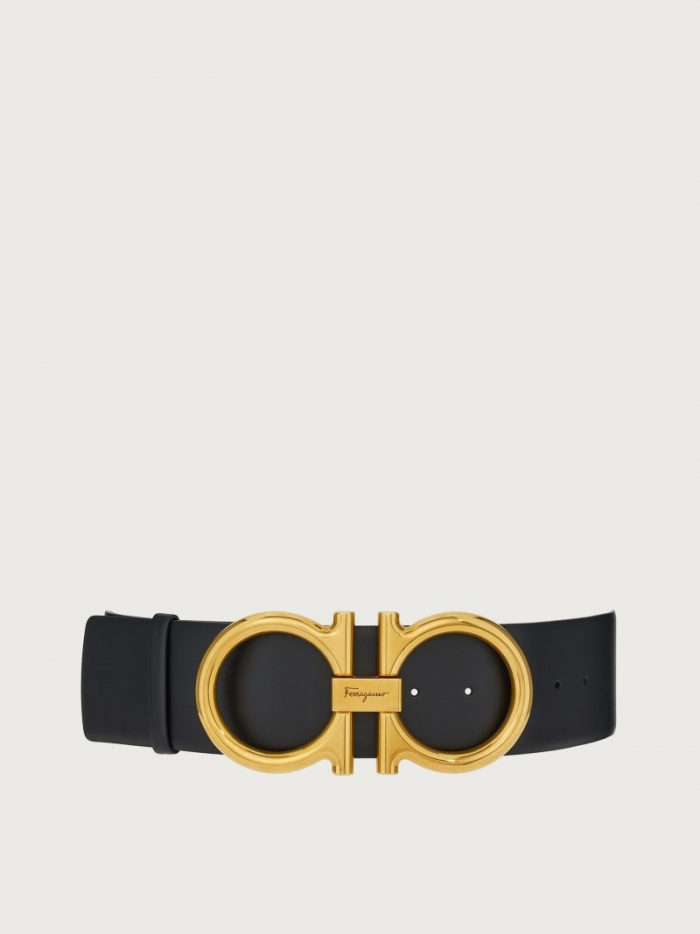 Ferragamo Women's High Waist Gancini Belt - Black | Quick Ship!