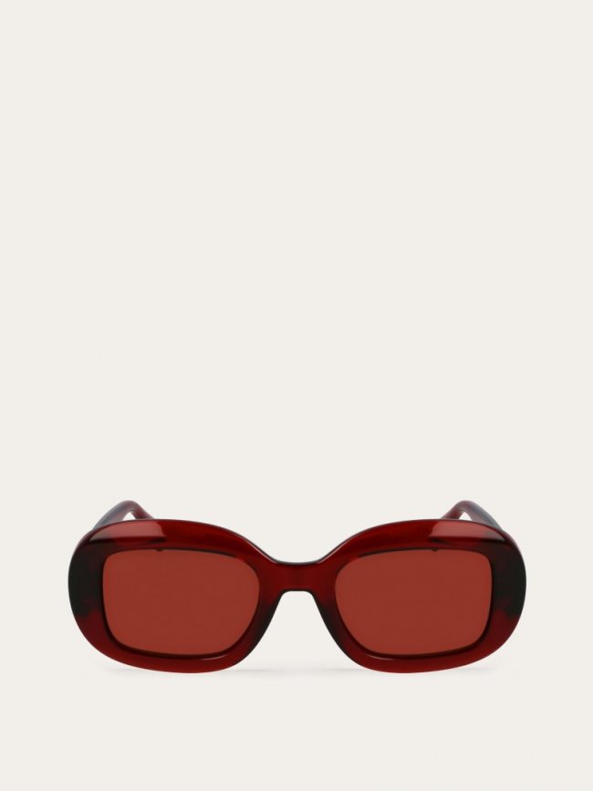 Ferragamo Women's Sunglasses - Rust/Brown | Quick Ship!