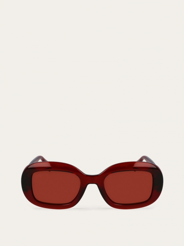 Ferragamo Women's Sunglasses - Rust/Brown | Quick Ship!