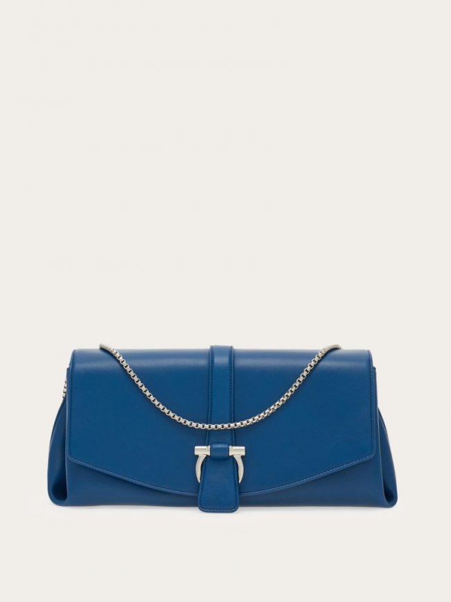Ferragamo Women's Front Flap Crossbody Bag - Teal Blue | Quick Ship!