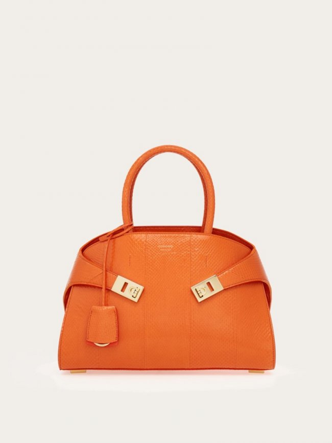 Ferragamo Women's Hug Handbag - Orange | Quick Ship!