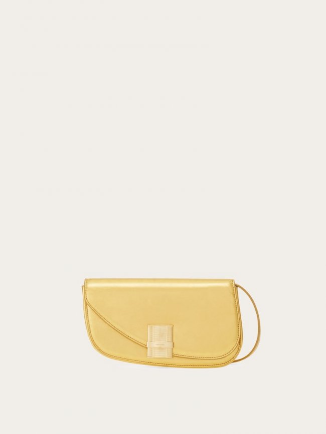Ferragamo Women's Fiamma Mini Crossbody Bag - Gold | Quick Ship!