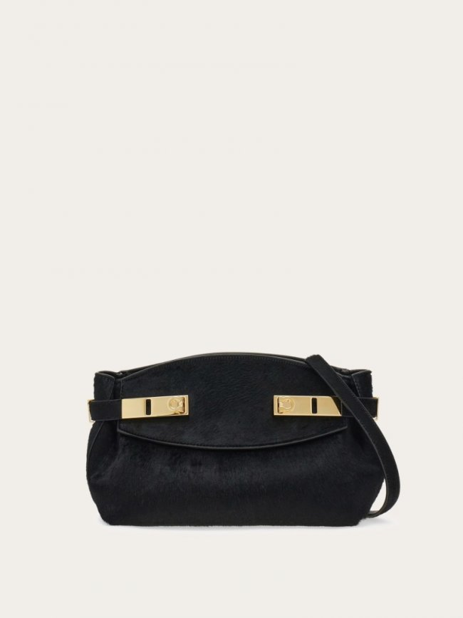 Ferragamo Women's Hug Soft Crossbody Bag - Black | Quick Ship!