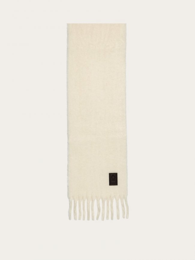 Ferragamo Women's Double Scarf With Fringing - Mascarpone | Quick Ship!