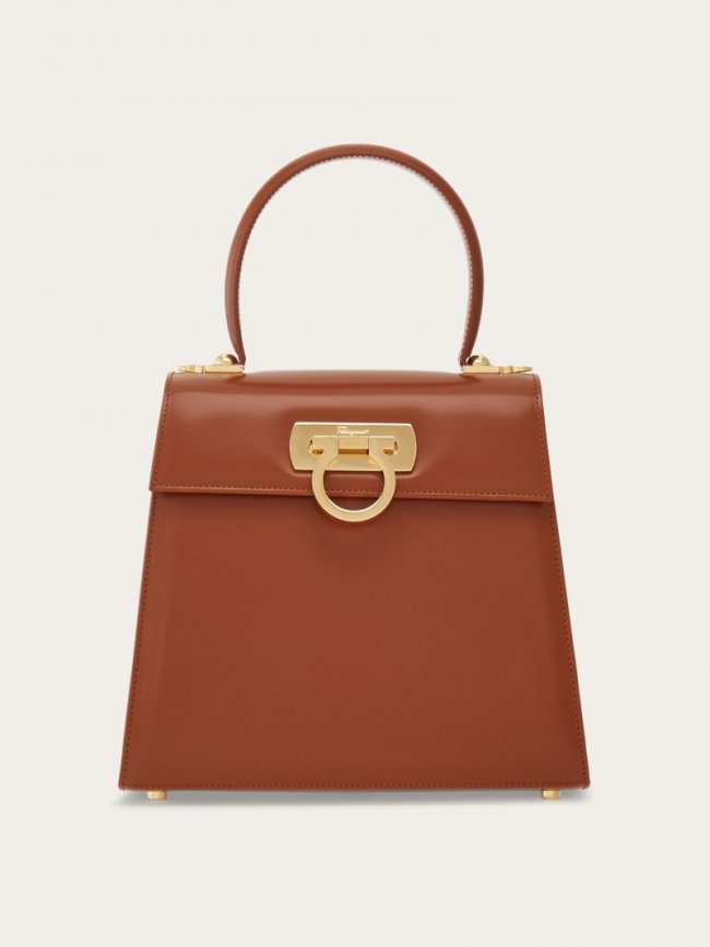 Ferragamo Women's Iconic Top Handle - Tan | Quick Ship!
