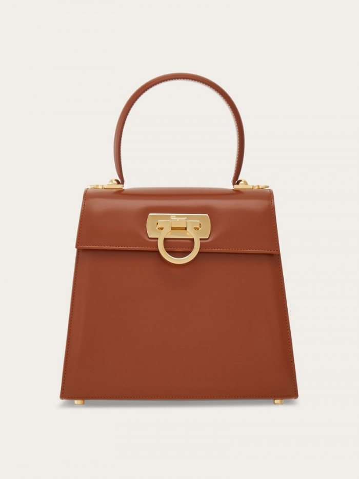 Ferragamo Women's Iconic Top Handle - Tan | Quick Ship!