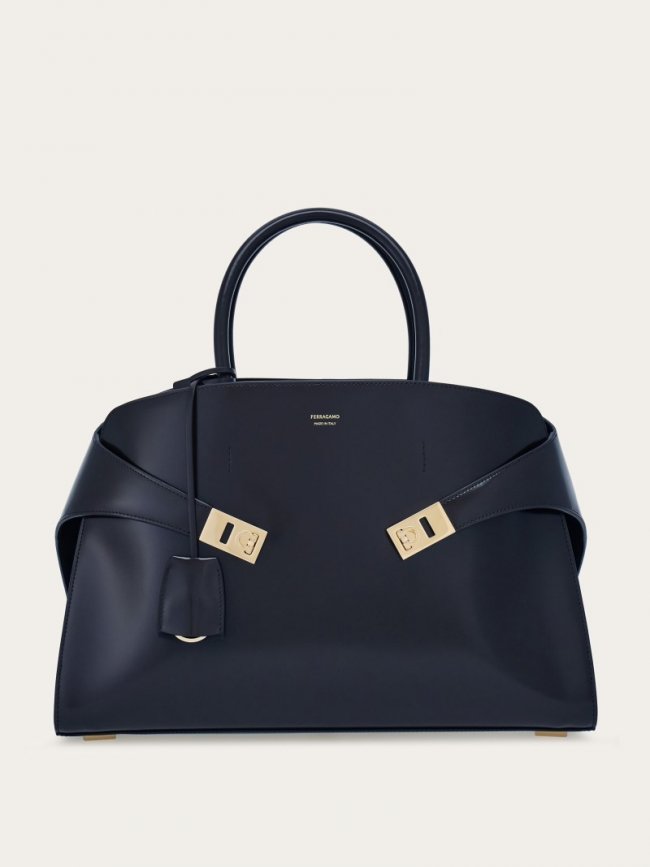 Ferragamo Women's Hug Handbag - Midnight Blue | Quick Ship!