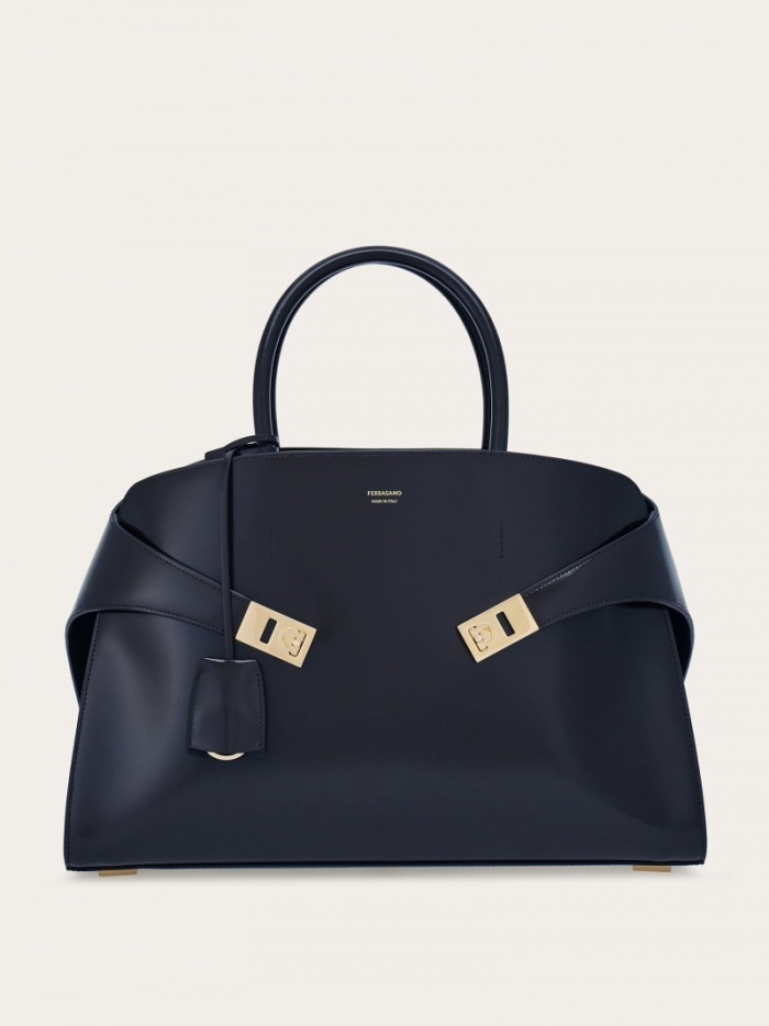 Ferragamo Women's Hug Handbag - Midnight Blue | Quick Ship!