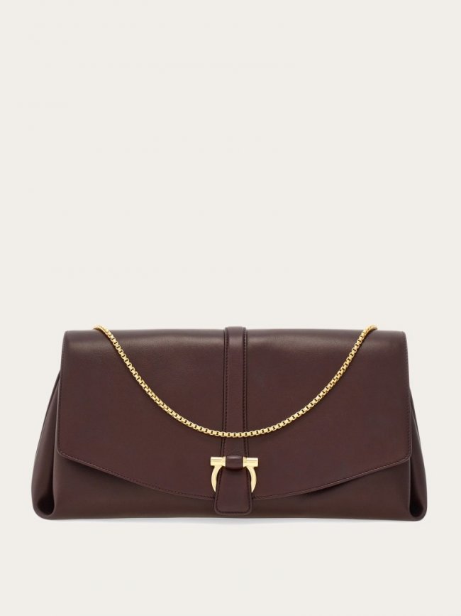 Ferragamo Women's Front Flap Crossbody Bag - Oxblood | Quick Ship!