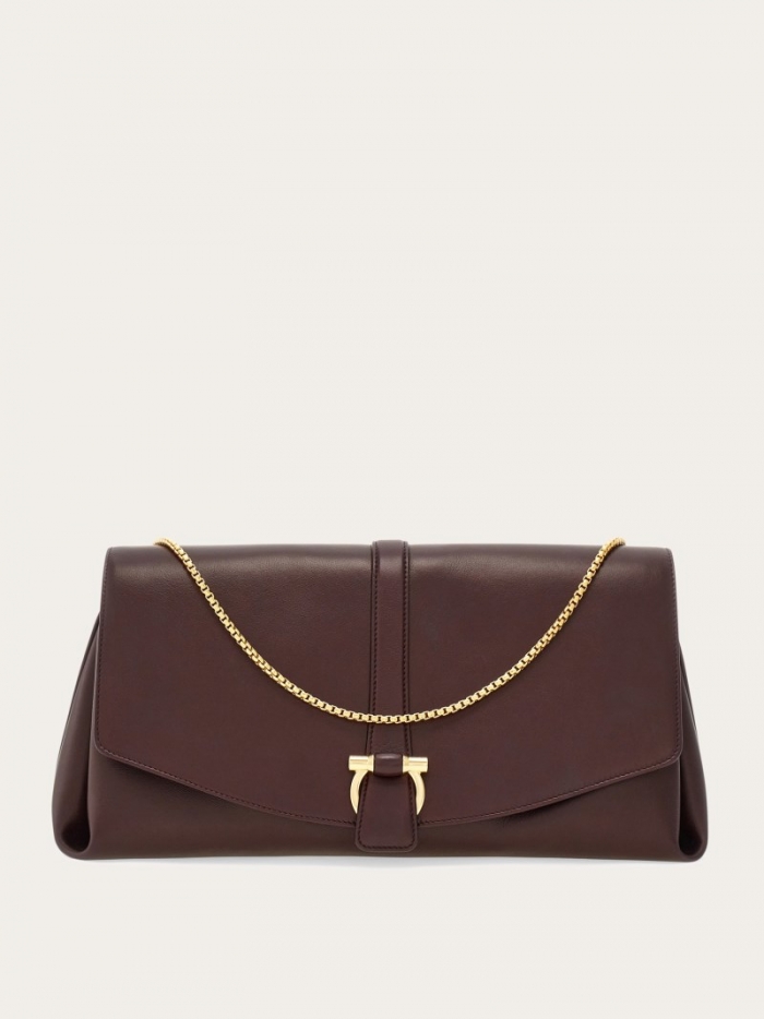 Ferragamo Women's Front Flap Crossbody Bag - Oxblood | Quick Ship!