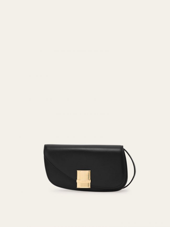 Ferragamo Women's Fiamma Mini Crossbody Bag - Black | Quick Ship!
