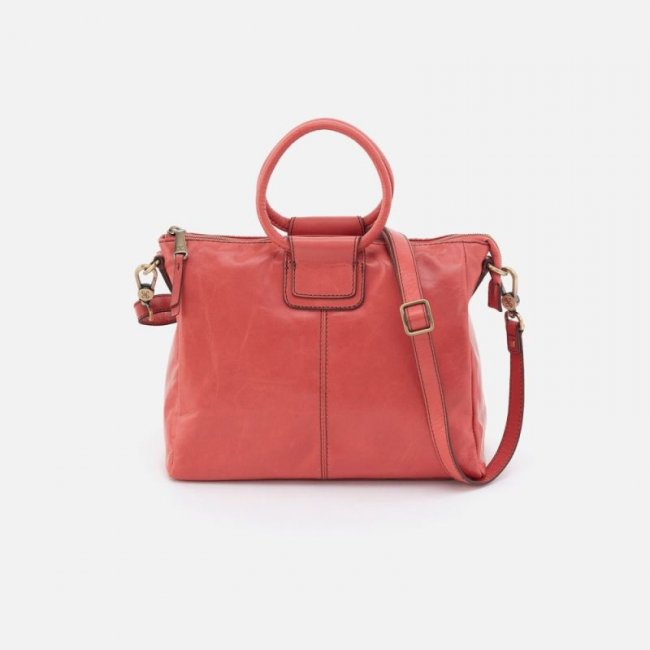 Hobo Women's Sheila Medium Satchel in Polished Leather - Cherry Blossom | New Arrivals