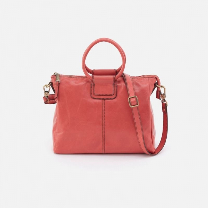 Hobo Women's Sheila Medium Satchel in Polished Leather - Cherry Blossom | New Arrivals
