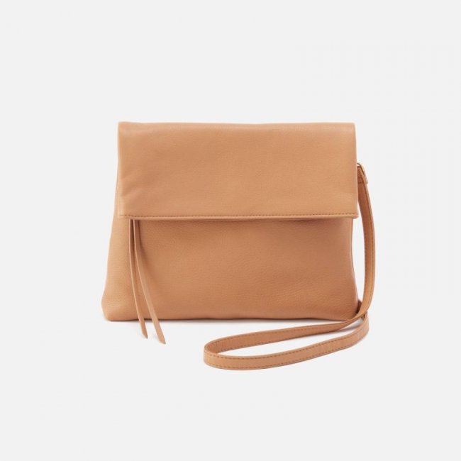 Hobo Women's Draft Crossbody in Pebbled Leather - Sandstorm | New Arrivals