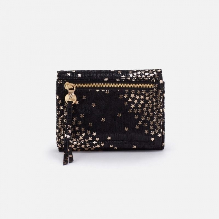 Hobo Women's Lumen Medium Bifold Compact Wallet in Printed Leather - Shooting Stars | New Arrivals