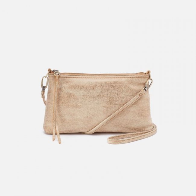 Hobo Women's Darcy Crossbody in Metallic Leather - Gold Leaf | New Arrivals